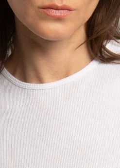 The Frankie Shop Falon Rib Tank - Optic White