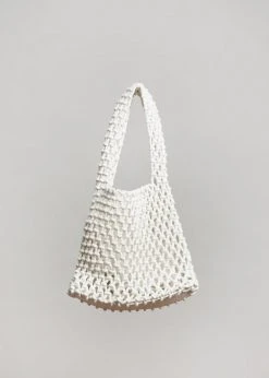 Cafe Noir ACCESSORIES Fana Mini Net Bag - Off White
