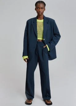 The Frankie Shop Felola Blazer - Deep Navy CLOTHING