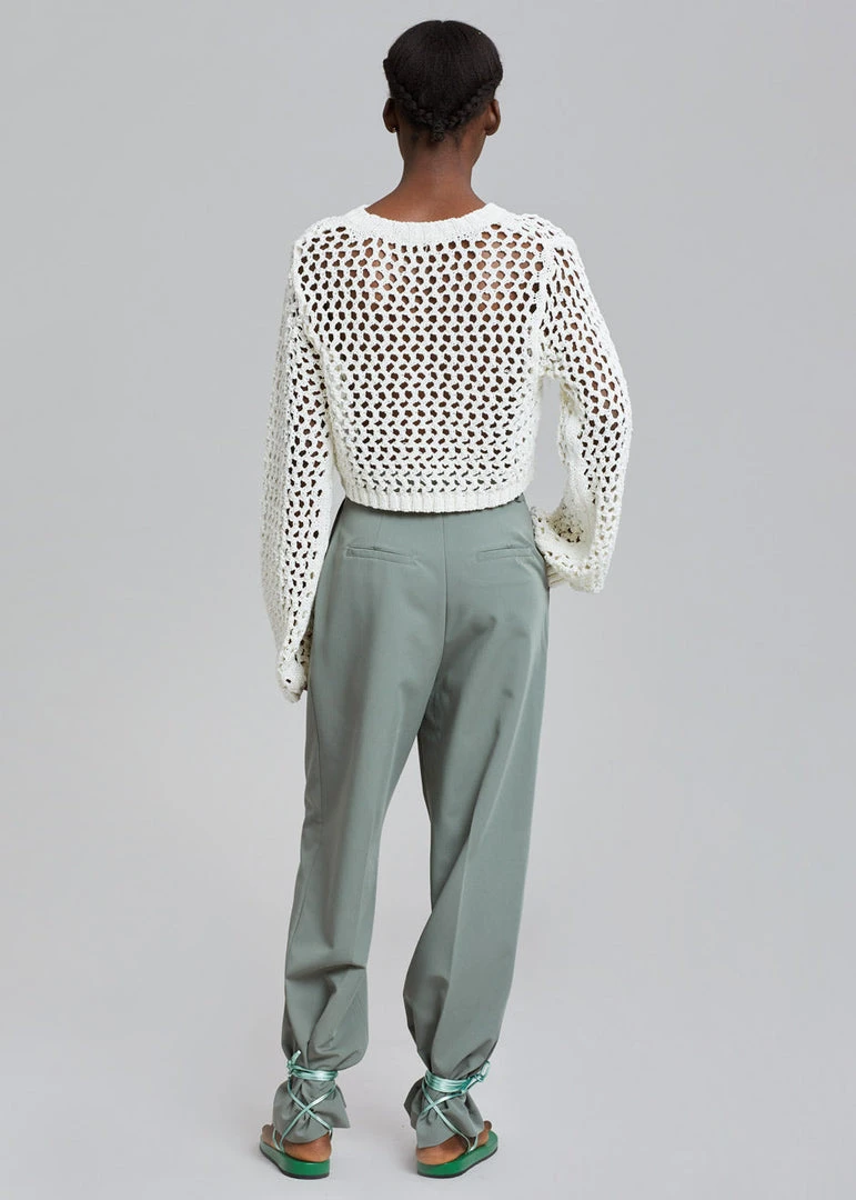 The Frankie Shop CLOTHING Felola Suit Pants - Sage