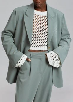 The Frankie Shop CLOTHING Felola Suit Pants - Sage