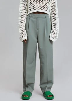 The Frankie Shop CLOTHING Felola Suit Pants - Sage