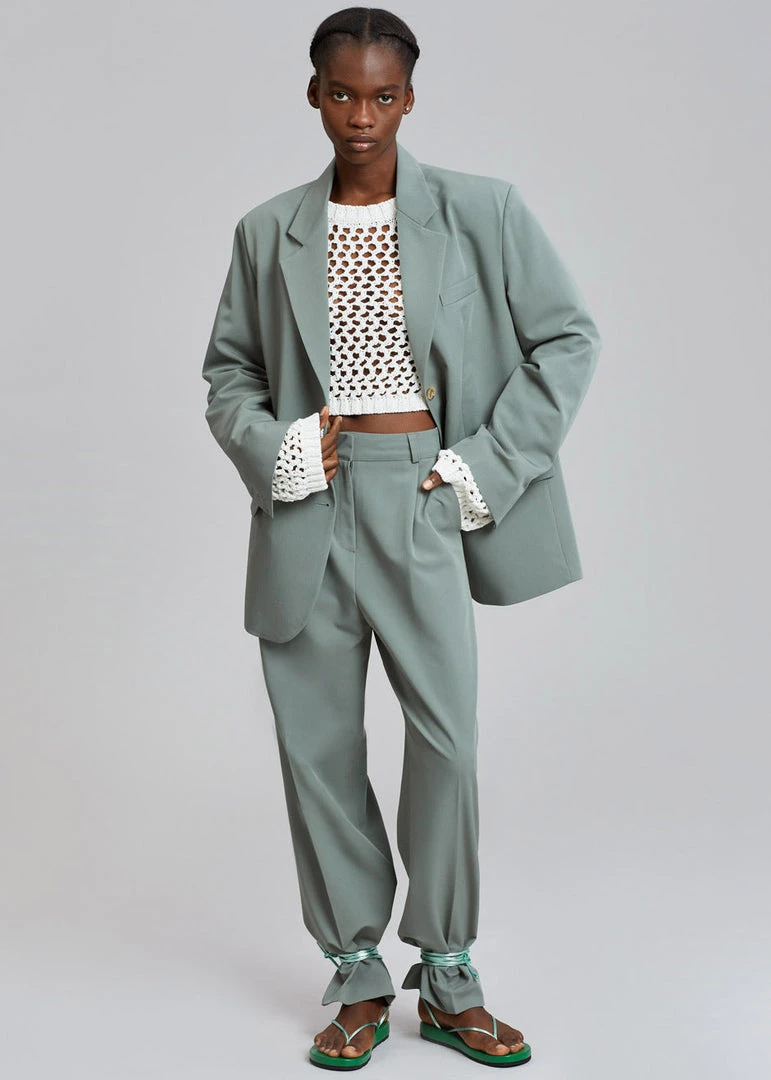 The Frankie Shop CLOTHING Felola Suit Pants - Sage