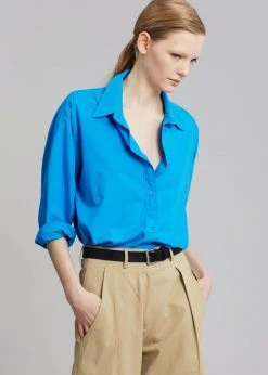 The Frankie Shop Fia Shirt - Cobalt CLOTHING