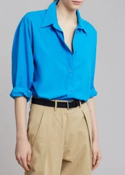 The Frankie Shop Fia Shirt - Cobalt CLOTHING