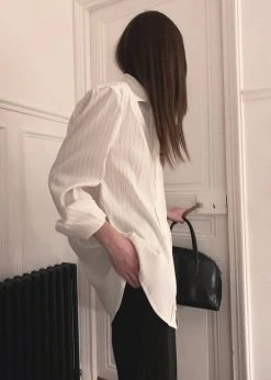 The Frankie Shop Flor Silky Shirt - Pink Stripe