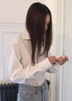 The Frankie Shop Flor Silky Shirt - Pink Stripe