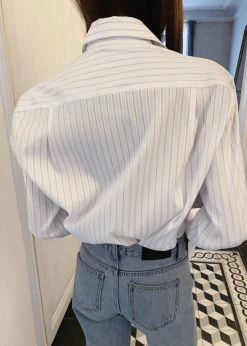 The Frankie Shop Flor Silky Shirt - Pink Stripe