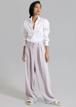 The Frankie Shop Flor Silky Shirt - Pink Stripe