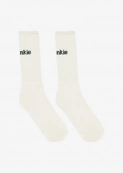 The Frankie Shop CLOTHING Frankie In English Ribbed Socks - Vanilla