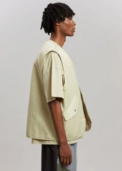 The Frankie Shop Gaby Reversible Vest - Mastic