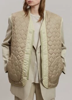 The Frankie Shop Gaby Reversible Vest - Mastic