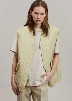 The Frankie Shop Gaby Reversible Vest - Mastic