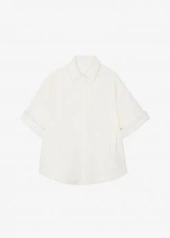 The Frankie Shop Galene Overshirt - Cream