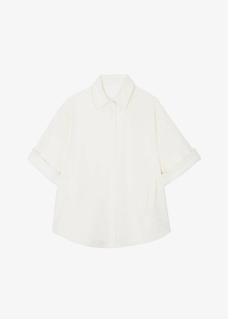 The Frankie Shop Galene Overshirt - Cream
