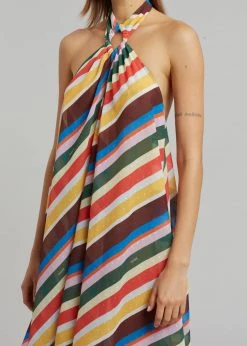 GANNI Halter Dress - Multicolour CLOTHING