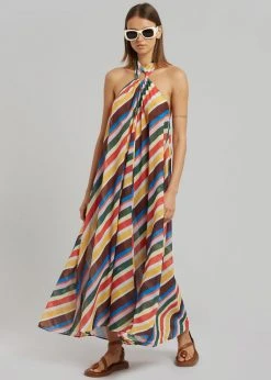 GANNI Halter Dress - Multicolour CLOTHING