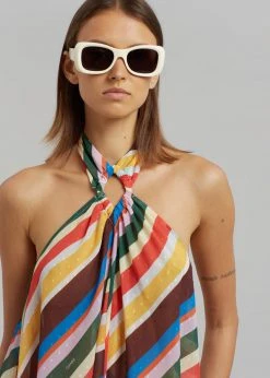 GANNI Halter Dress - Multicolour CLOTHING