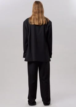 The Frankie Shop CLOTHING Gelso Oversized Blazer - Black