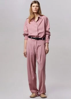 The Frankie Shop CLOTHING Gelso Pleated Trousers - Rose