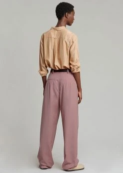 The Frankie Shop CLOTHING Gelso Pleated Trousers - Rose