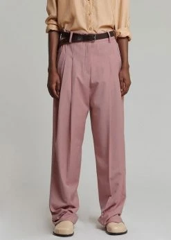 The Frankie Shop CLOTHING Gelso Pleated Trousers - Rose