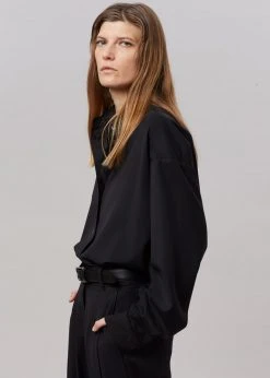 The Frankie Shop Gelso Shirt - Black CLOTHING
