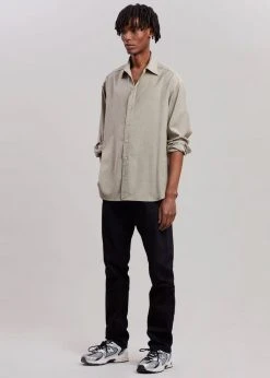 The Frankie Shop Gelso Shirt - Light Taupe Melange