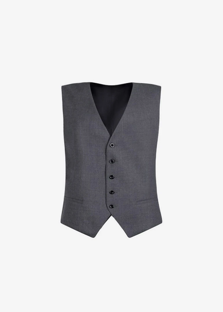 The Frankie Shop CLOTHING Gelso Waistcoat - Dark Grey Melange