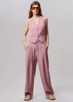 The Frankie Shop Gelso Waistcoat - Rose CLOTHING