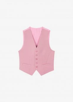 The Frankie Shop Gelso Waistcoat - Rose CLOTHING