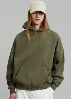 The Frankie Shop Men Gene Hoodie - Dark Olive