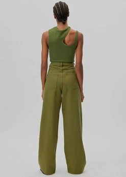 Gestuz Drew Asymmetric Tank - Chive