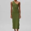 CLOTHING Gestuz Drew One Shoulder Dress - Chive