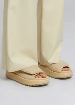 SHOES Gia Borghini Gia 1 Padded Slides - Butter Yellow