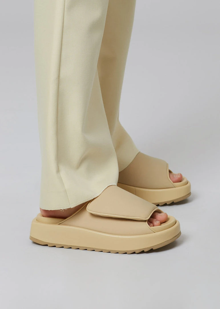 SHOES Gia Borghini Gia 1 Padded Slides - Butter Yellow
