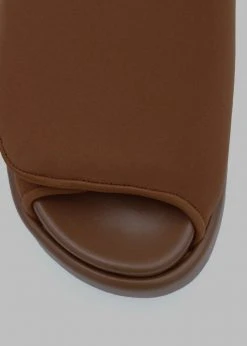 SHOES Gia Borghini Gia 1 Padded Slides - Coffee Brown