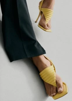 SHOES Gia Borghini Gia 8 Thong Sandals - Butter Yellow