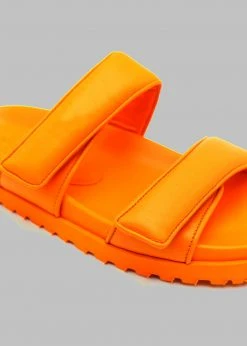 Gia Borghini Gia X Pernille Double Strap Sandal - Flash Orange SHOES