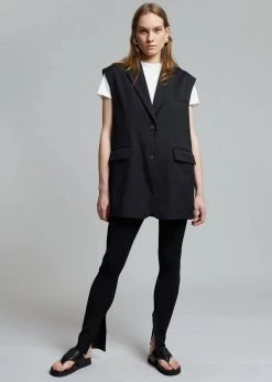 Gia X Pernille Teisbaek SHOES GIA X Pernille Padded Thong Sandals - Black