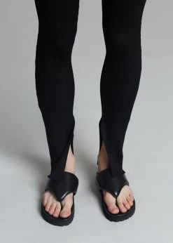 Gia X Pernille Teisbaek SHOES GIA X Pernille Padded Thong Sandals - Black