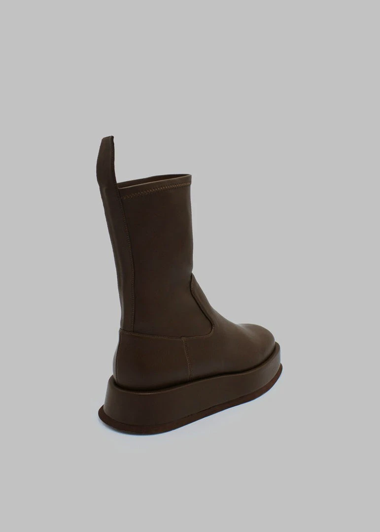 Gia Borghini GIA X RHW Rosie 11 Ankle Boots - Chocolate SHOES