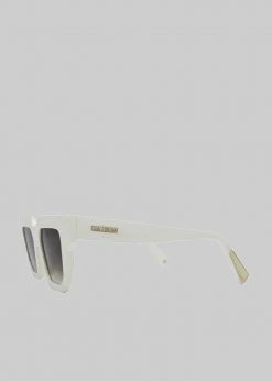 Gia Borghini Gia X RHW Sunnies - Ivory ACCESSORIES