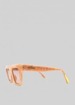 Gia Borghini Gia X RHW Sunnies - Peach Marble ACCESSORIES