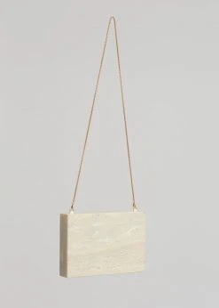ACCESSORIES GIA X RHW Wooden Clutch - Travertino