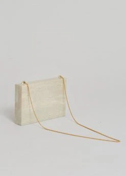 ACCESSORIES GIA X RHW Wooden Clutch - Travertino