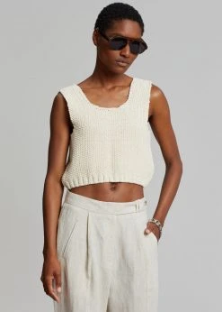 Plat Giada Knit Vest - Cream