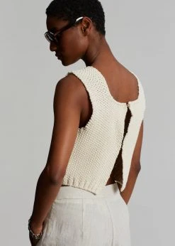Plat Giada Knit Vest - Cream