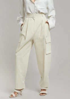 Blossom Gianna Cargo Pants - Cream