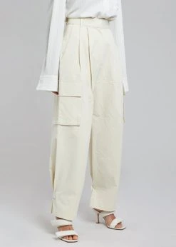 Blossom Gianna Cargo Pants - Cream